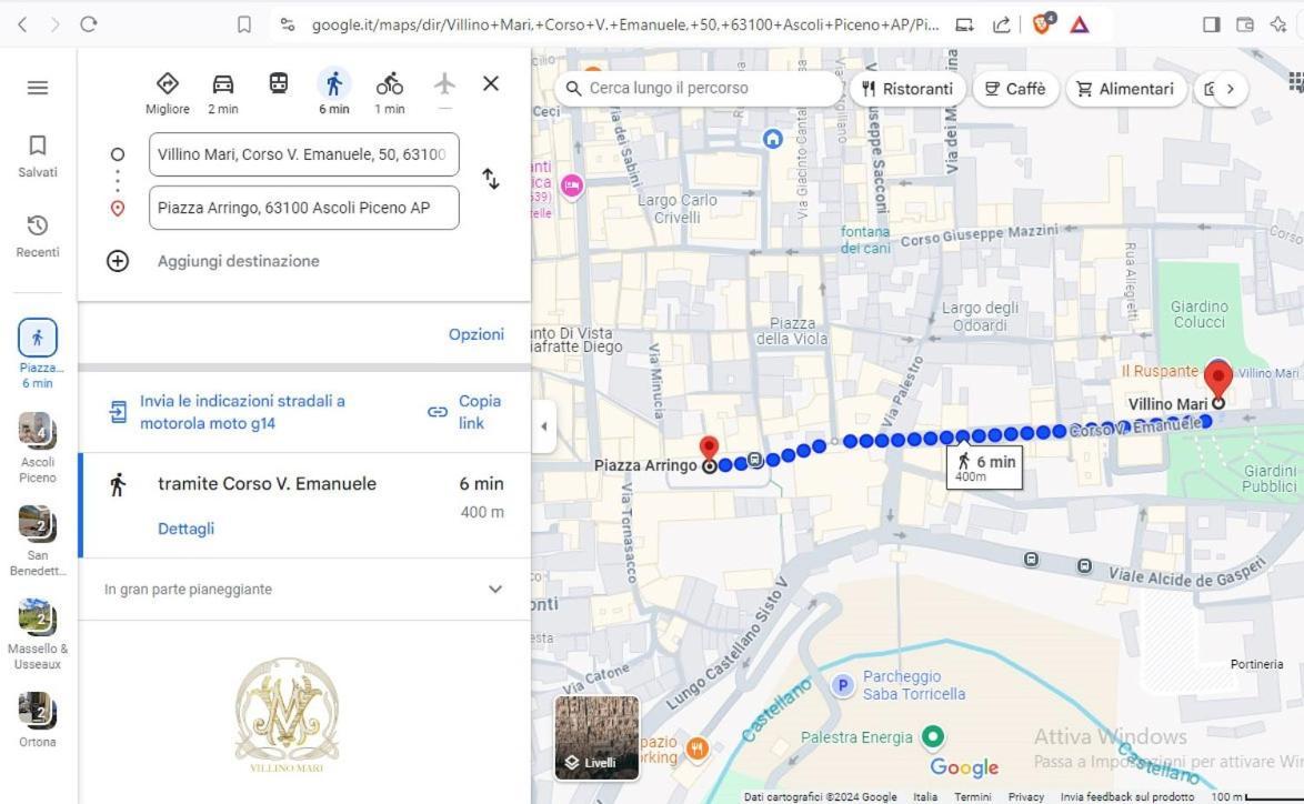 Villino Mari Camere Con Parcheggio Privato Gratuito Ascoli Piceno Exterior foto